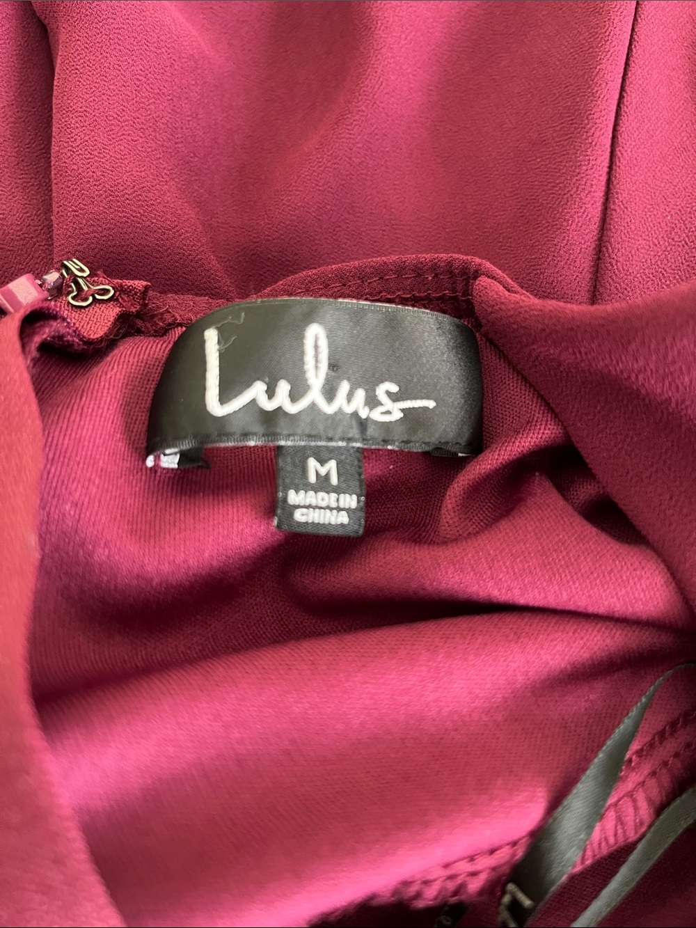 Lulus Forevermore skater dress in burgundy - Picture 3 of 10